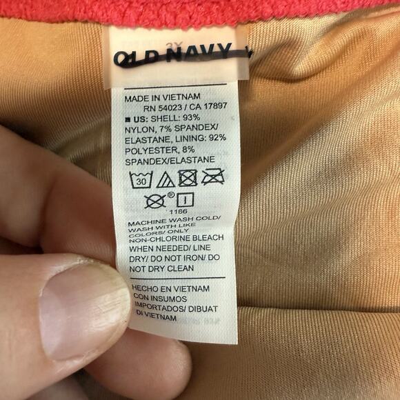 Old Navy Bikini Bottom Women’s 3X Pink Lined Swim Briefs NWOT Beach Travel - Picture 7 of 7